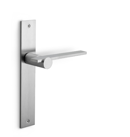 Formani - Deurkruk TENSE BB100P236SFC ongeveerd op blind schild mat rvs