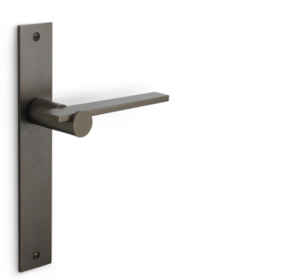 Formani - Deurkruk TENSE BB100P236SFC ongeveerd op blind schild brons