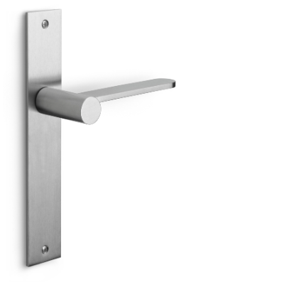 Formani - Deurkruk TENSE BB102P236SFC ongeveerd op blind schild mat rvs