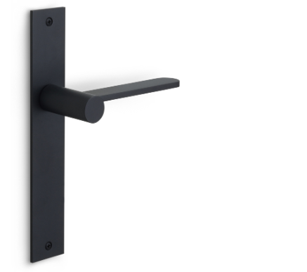 Formani - Deurkruk TENSE BB102P236SFC ongeveerd op blind schild mat zwart