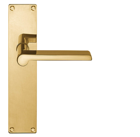 Formani - Deurkruk TIMELESS 1927MPSFC ongeveerd op blind schild ongelakt messing