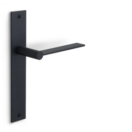 Formani - Deurkruk EDGY EGP236SFC ongeveerd op blind schild mat zwart