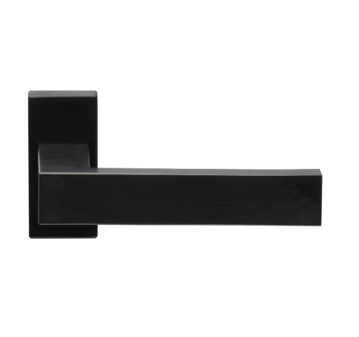 Formani - Deurkruk SQUARE LSQ4/Q32G dubbel geveerd op rozet PVD mat zwart