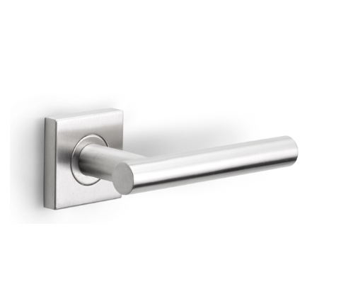 Formani - Deurkruk BASICS LB7-19BSQ geveerd op rozet mat rvs