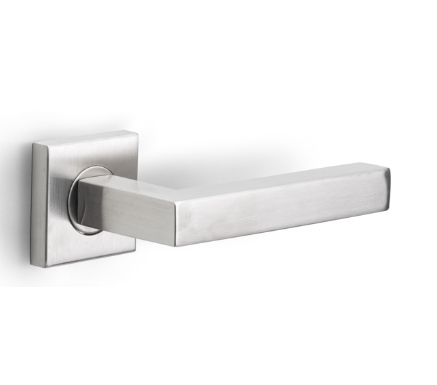 Formani - Deurkruk BASICS BSQ1-G geveerd op rozet mat rvs
