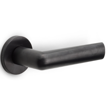 Formani - Deurkruk INC PBI102-G geveerd op rozet PVD mat zwart