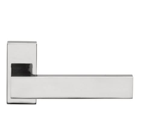 Formani - Deurkruk SQUARE LSQ4/Q32G dubbel geveerd op rozet gepolijst rvs