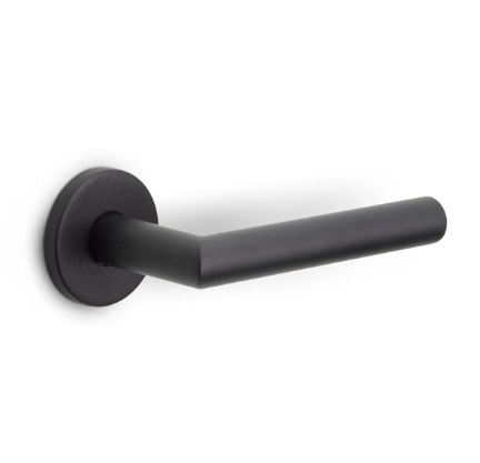 Formani - Deurkruk BASICS LB2-19 geveerd op rozet mat zwart