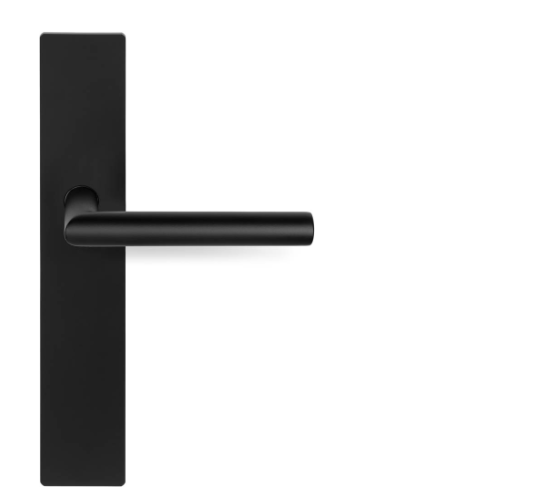 Formani - Deurkruk BASICS LB2-19P236SFC ongeveerd op blind schild mat zwart