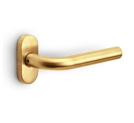 Formani - Deurkruk BASICS LB2-19B32G dubbel geveerd op rozet PVD mat goud