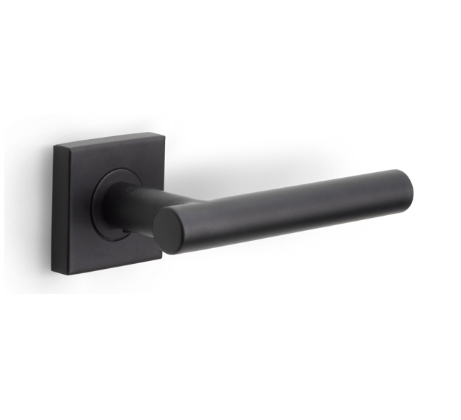 Formani - Deurkruk BASICS LB7-19BSQ geveerd op rozet mat zwart