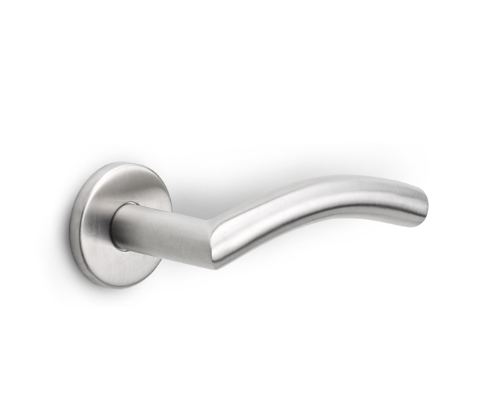 Formani - Deurkruk BASICS LB4-19 geveerd op rozet mat rvs
