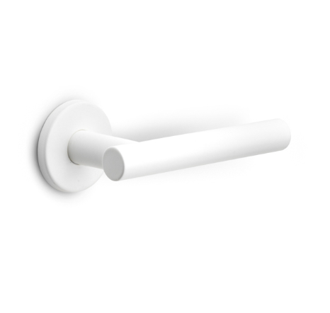 Formani - Deurkruk BASICS LB7-19 geveerd op rozet wit