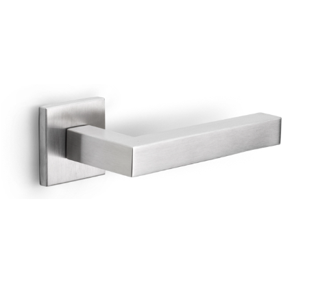 Formani - Deurkruk SQUARE LSQ1-G geveerd op rozet mat rvs