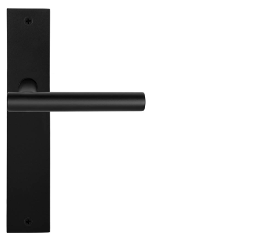 Formani - Deurkruk BASICS LB7-19P236SFC ongeveerd op blind schild mat zwart