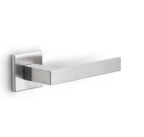Formani - Deurkruk SQUARE LSQ2-G geveerd op rozet mat rvs