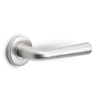 Formani - Deurkruk BASICS LB-10 geveerd op rozet mat rvs