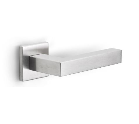 Formani - Deurkruk SQUARE LSQ3-G geveerd op rozet mat rvs