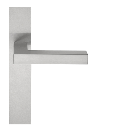 Formani - Deurkruk SQUARE LSQ3P236SFC ongeveerd op blind schild mat rvs