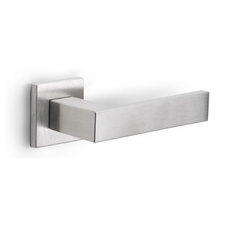 Formani - Deurkruk SQUARE LSQ4-G geveerd op rozet mat rvs