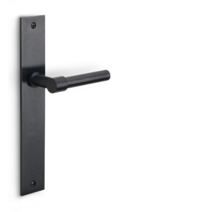 Formani - Deurkruk PIET BOON ONE PBL15P236SFC ongeveerd op blind schild PVD mat zwart