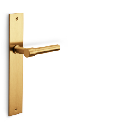 Formani - Deurkruk PIET BOON ONE PBL15P236SFC ongeveerd op blind schild PVD mat goud