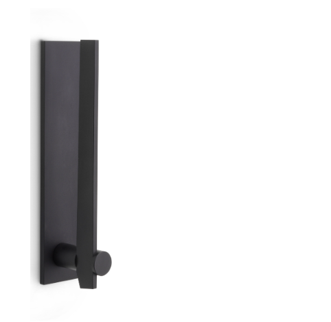 Formani - Deurkruk TENSE BB104-G geveerd op rozet mat zwart