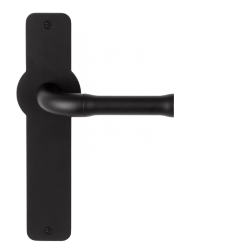 Formani - Deurkruk NOUR EV100P210SFC ongeveerd op blind schild zonder logo mat zwart