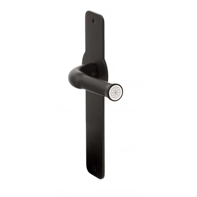 Formani - Deurkruk NOUR EV100P210SFC ongeveerd op blind schild mat zwart
