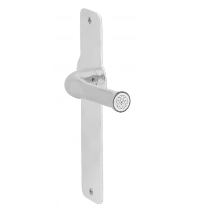 Formani - Deurkruk NOUR EV100P210SFC ongeveerd op blind schild gepolijst rvs