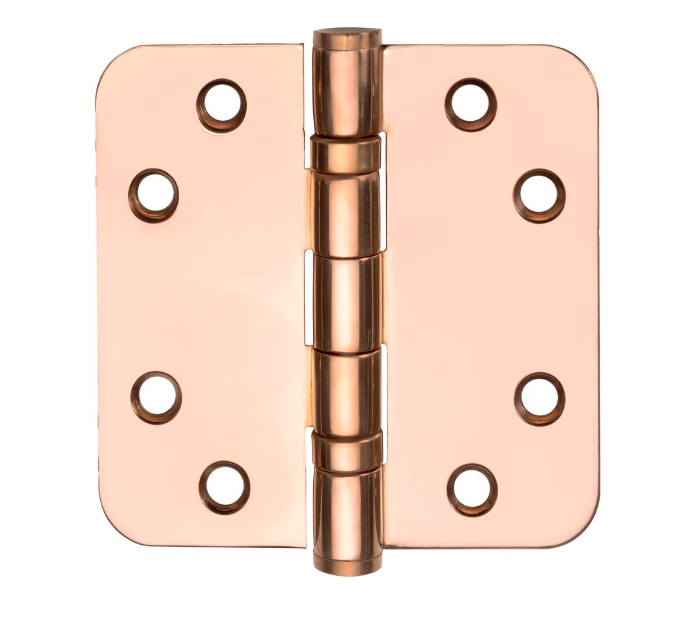 Formani - Kogellagerscharnier BASICS LBSA8989 afgeronde hoeken PVD gepolijst koper