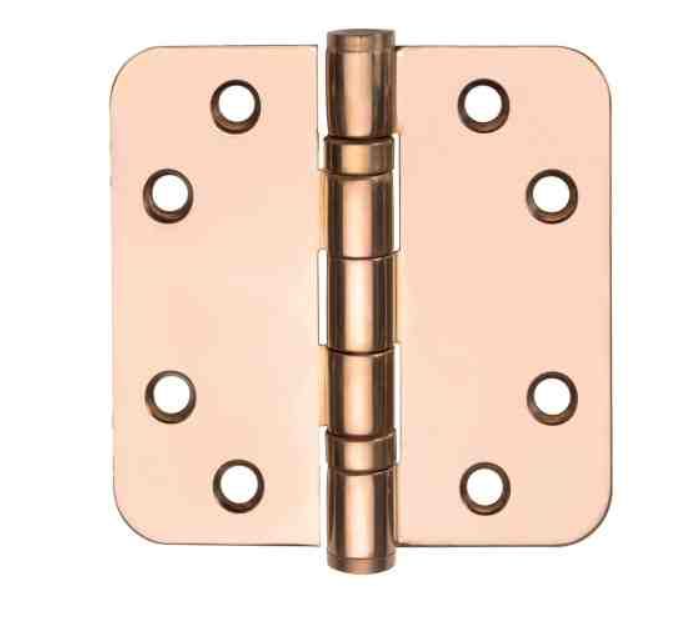 Formani - Kogellagerscharnier BASICS LBSA7676 afgeronde hoeken PVD gepolijst koper
