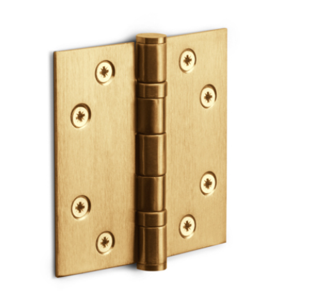 Formani - Kogellagerscharnier BASICS LBS8989 met rechte hoeken PVD mat goud