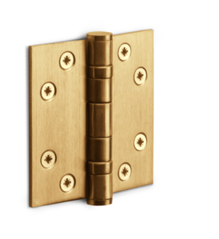 Formani - Kogellagerscharnier BASICS LBS7676 met rechte hoeken PVD mat goud